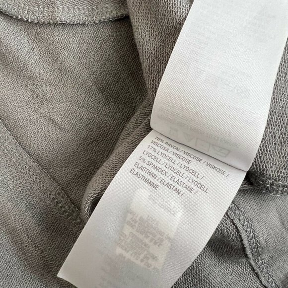 Lisa Rinna Collection French Terry Duster Vest Size XS Belted Frost Grey A288525 - Picture 8 of 11